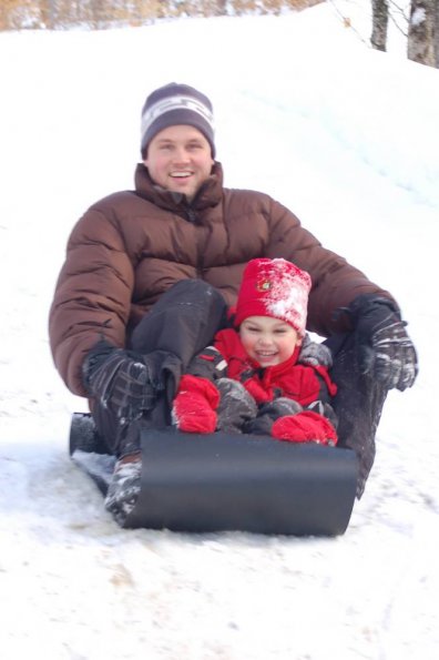 Driveway Sledding