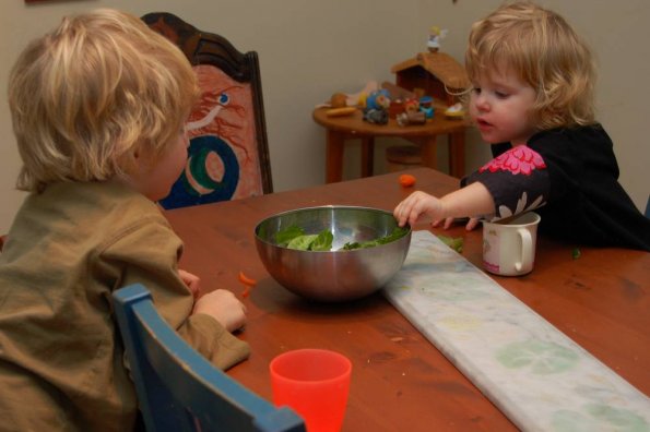 Filling up on salad?!