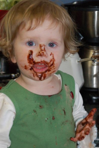 Chocolate hand print