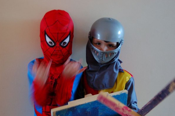 Spiderman and Knight
