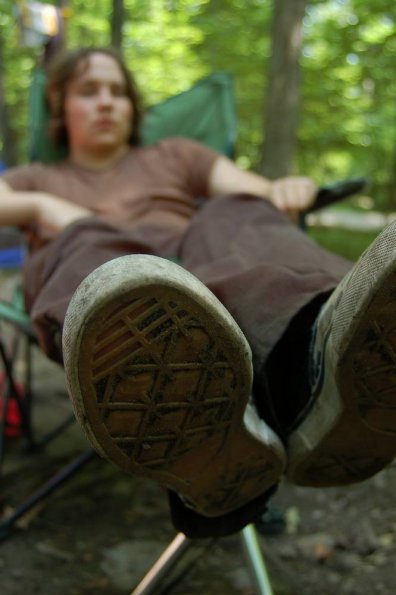 Even his feet look relaxed